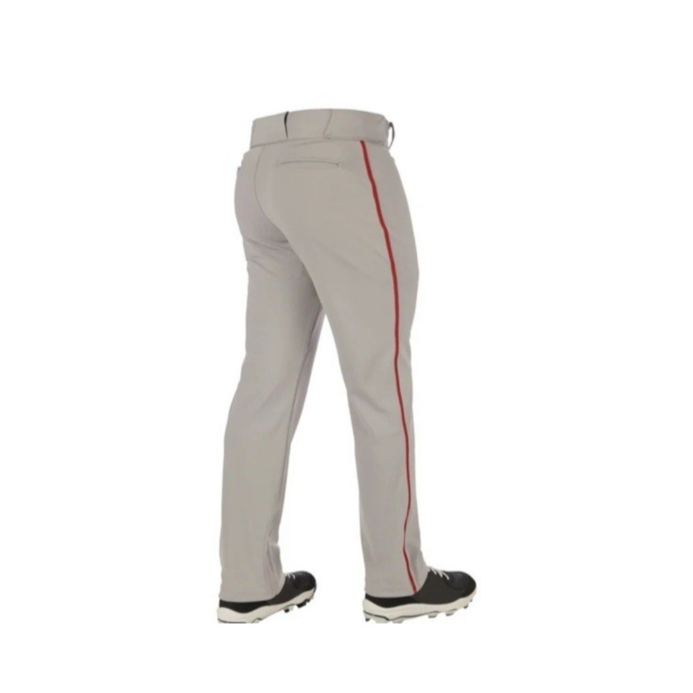 Champro Youth M Triple Crown 2.0 Open Bottom with Braid Baseball Pants Grey - Picture 4 of 4